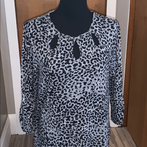Apt 9 gray & black leopard print dress! - Picture 2 of 6